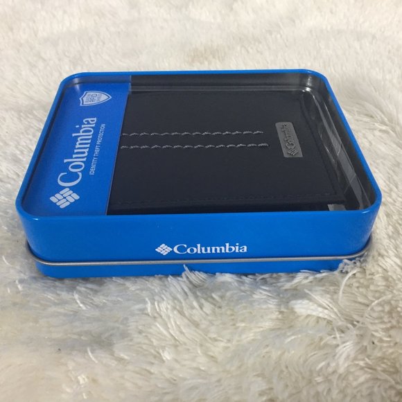 Columbia Black Leather RFID Shield Wallet & Case - Picture 3 of 8